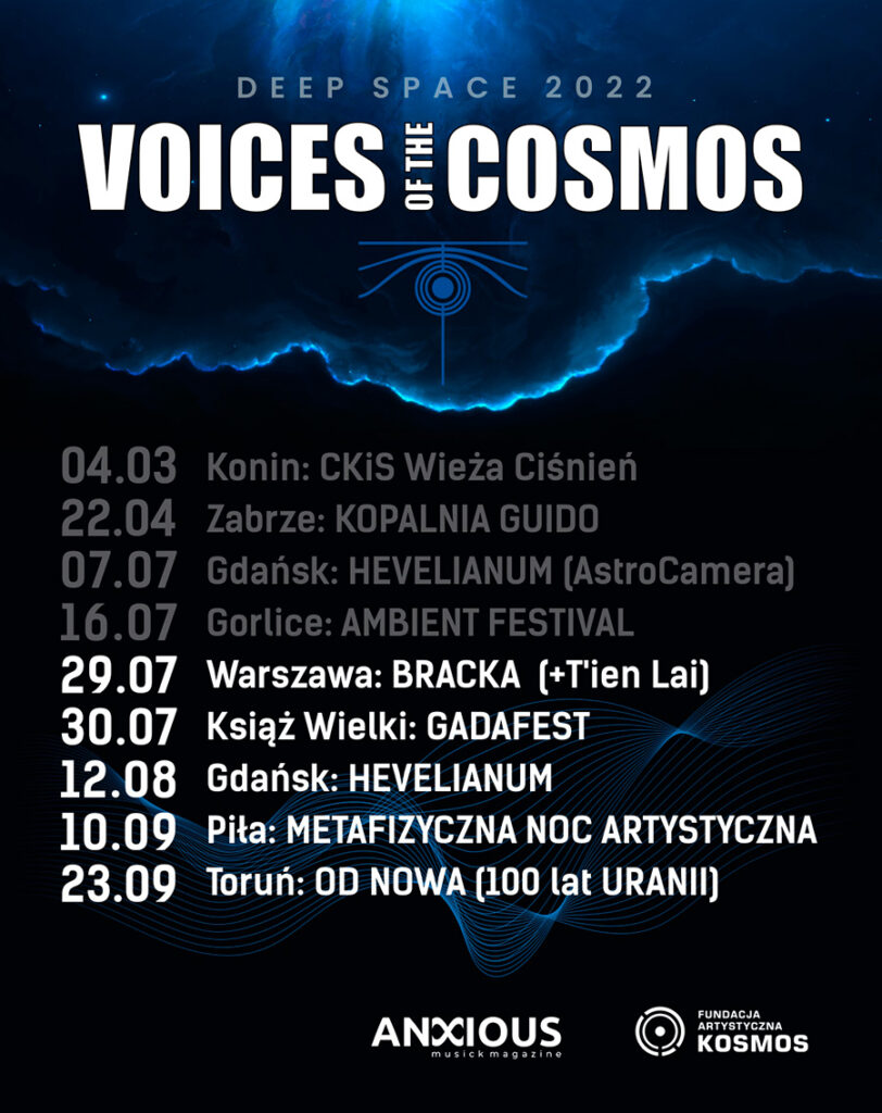 Voice of the Cosmos 2022 deep ambient tour Anxious Magazine