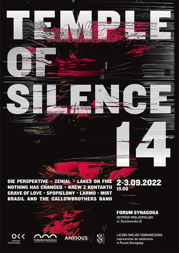 Festiwal Temple of Silence patronat Anxious Magazine