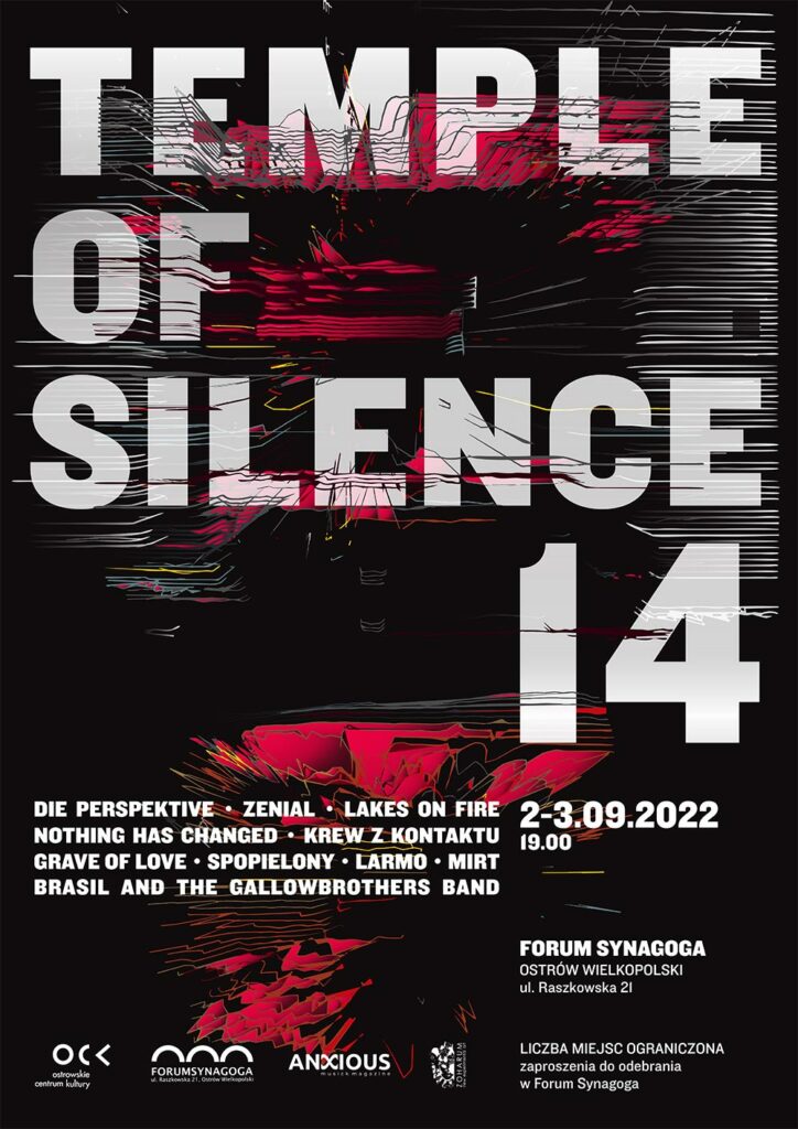Festiwal Temple of Silence patronat Anxious Magazine