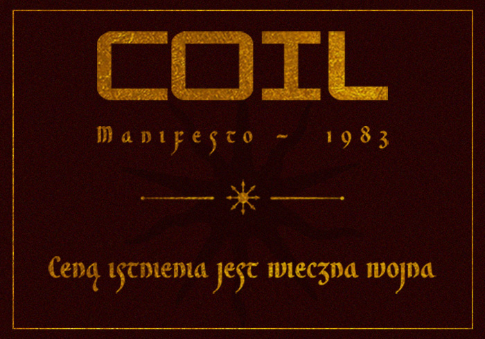 Coil manifesto Anxious Magazine
