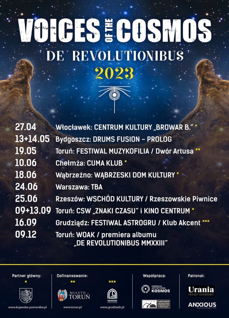 VOICES OF THE COSMOS – DE REVOULOTIONIBUS 2023 – koncerty